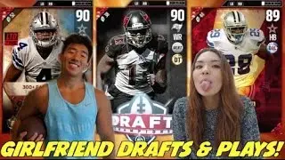 GIRLFRIEND DRAFTS & PLAYS! MADDEN 17 DRAFT CHAMPIONS