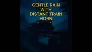 Gentle Rain & Distant Train Horn | Relaxing Vintage Ambience for Sleep & Focus | LoopSounds