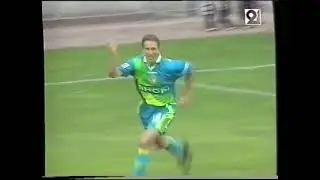 [but] Fr&eacute;d&eacute;ric D&eacute;hu / SM Caen - RC Lens (0-2), Division 1, saison 1996/1997