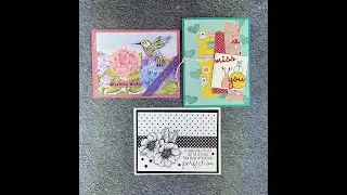Create Handmade Cards with Minimal stamping and pattern paper FB Live Replay 02 16 2021