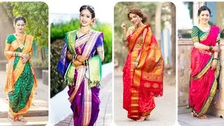 🌸 Traditional Navvari Saree Look | Marathi Saree Draping Style 😍✨