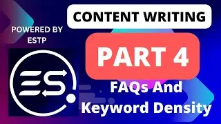 FAQs and Keyword Density Part 4 -ESTP