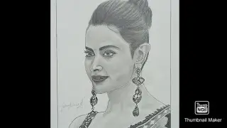 Steps of Portrait | Deepika Padukone pencil sketch | GP Sketches#gpsketches#deepikapadukone#portrait