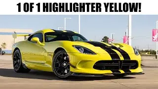 2016 Dodge Viper GTC | 1 of 1 Highlighter Yellow, TA 2.0 Package