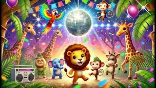 🎉 Dance with Jungle Friends! 🦁🦜 Fun Animal Dance Party for Kids