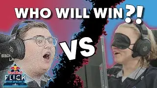 BLINDFOLDED CS:GO | Team OG take the Red Bull Flick 2v2 Challenge!