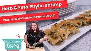 Herb & Feta Phyllo Wrapped Shrimp Appetizer Recipe Plus How to Work with Phyllo Dough