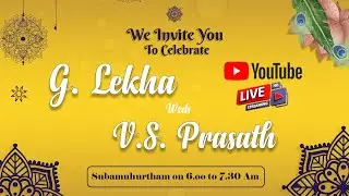 LEKHA  Weds  PRASATH  |  Wedding Ceremony  | 4knots Live Streaming VELLORE