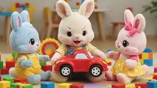 MamaBunnyFamily | Be Bong Learns Sharing, Care & Playground Safety | Gentle School Life Stories