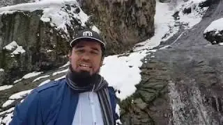 شلال جيرموك بأرمينيا وكثافة الثلوج The waterfall of Jermuk  in Armenia and the density of snow