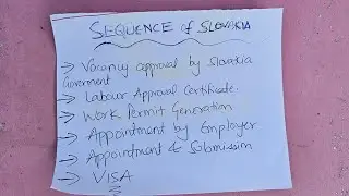 Sequence of documents for getting Slovakia National D Visa Appointment. Step by step guidance.