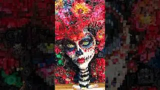 Stunning LEGO Art &mdash; &ldquo;La Catrina&rdquo; by Gerardo Ponti&eacute;rr at LEGO House