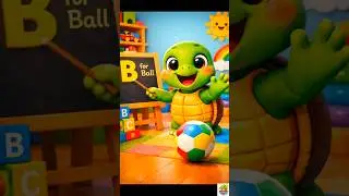 B for Ball ⚽ Learn Alphabet B with Mithu Turtle 🐢 #albhabet #abcdlearning #turtle