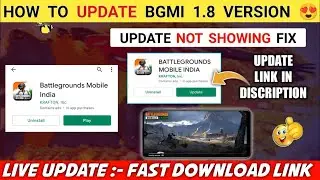 BGMI VERSION 1.8 APK + OBB FAST DOWNLOADING LINK 😍/ HOW TO UPDATE BGMI VERSION 1.8.0 / BGMI V 1.8.0