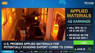 AMAT Falls After Earnings & Justice Department Probe