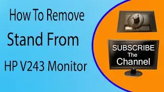 How to Remove Stand from HP V243 Monitor.How to detach V243 Monitor Stand#hp #detached #computer