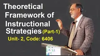 Theoretical Framework of Instructional Strategies-(Part-1) Unit-2, code-6406