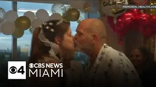 Couple ties knot at Memorial Regional Hospital after groom suffers heart attack before cruise