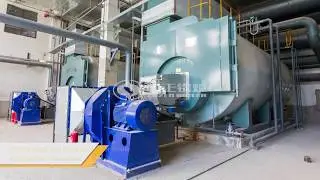 14MW WNS gas fired hot water boiler for hospitals