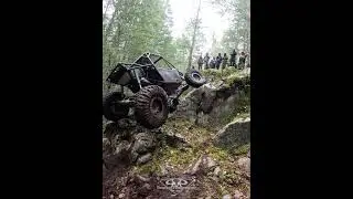 Crazy Climb in the Volvo Rock Buggy #rockcrawling #bushcup