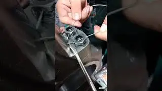 DAIHATSU | YANMAR | Securing  CONROD bolts with locking wire | BAJOMZ DIY #youtubeshorts