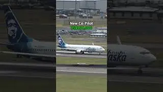 How much money Alaska Airlines pilots make #aviation #pilot #alaskaairlines #aviationshorts