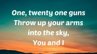 Green day   21 Guns lyrics subscribe