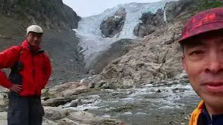 Fietstocht Noorwegen Odda wandeling naar Buerbreen gletsjer 30 08 2023