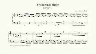 Bach, Prelude and Fugue in D minor, BWV 875