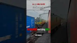 WAG 9 overtakes GOA Rajdhani 🔥 Rajdhani vs goods train 🔥 #indianrailways #rajdhaniexpress