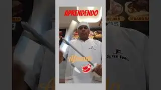 Aprendendo como afiar 🔪 /#a&ccedil;ougueiro #trabalhadornaluta #aprendizado #musica