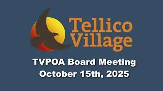 TVPOA Board Mtg. 10.15.25