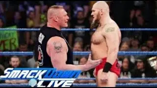 Brock Lesnar makes his return and confrotns Lars Sullivan  SmackDown Live April 23 2019