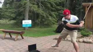 Laptop Golf Club Smash - Wheel of SysFortune