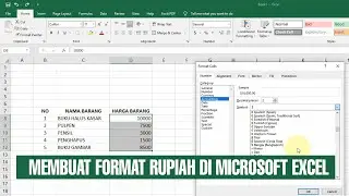 Tutorial : Membuat Format Rupiah di  Microsoft Excel 2019 #tutorial #excel #kursusbisa