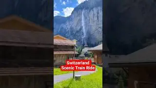 Lauterbrunnen Switzerland Train Ride #travel #switzerland #swissalps