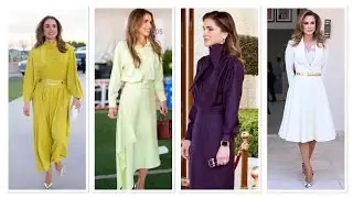 Queen Rania Most Stylish Dresses design #fashion #style #2026 