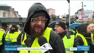 Bilan de la journée de mobilisation des gilets jaunes à Charleville-Mézières (08) samedi 8 décembre.