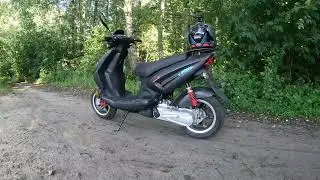 Покатушка по лесу на мопеде - Stels Tactic sport