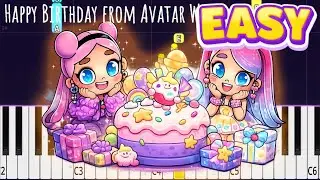 Happy Birthday from Avatar World! 🎂🎈 | Easy Piano Tutorial