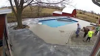 16x32 Pool Installation Time Lapse