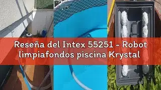 Rese&ntilde;a del Intex 55251 - Robot limpiafondos piscina Krystal Clear ZX50, Limpiador fondo piscina auto