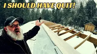 Roof Decking in the Snow. Sure why not? Sawshed Expansion