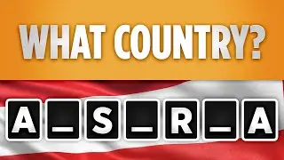 Can You Guess the Country Name with Missing Letters? Quiz #3