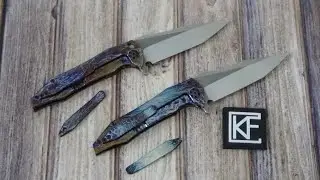 Custom Knife Factory CKF / Gavko Tiger: Custom anodized by Jeff Perkins of JD Cutlery.