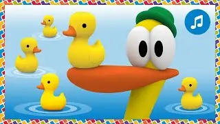 🦆 CANCIONES INFANTILES de POCOY&Oacute; 🦆 - 5 Patitos Salieron a Pasear | Caricaturas y dibujos animados