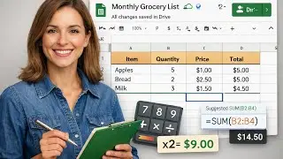 Google Sheets Basics for Beginners | Data Entry, Formulas & Auto Save Explained