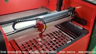 100W HQ9060 CO2 Laser Cutting Engraving Machine Hybrid Servo Motor Rack Drive Transmission/900*600mm
