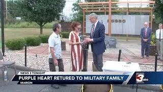 WWII Purple Heart, Bronze Star returned to a Marion family
