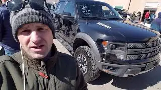 HOW MUCH!!?? Black Ford Raptor SVT at Dealer Auction   -- Flying Wheels --
